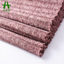 Mulinsen Textile High Quality Plain Dyed Rib TR Melange Hacci Jersey Knit Fabric Factory